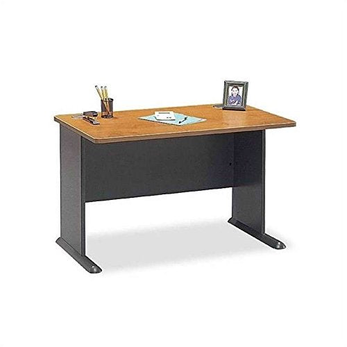 Bush Business Furniture Series A 4-Piece Corner Hutch Desk Set in Natural Cherry