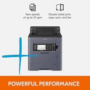 KYOCERA TASKalfa PA4500ci Color Laser Printer 47 ppm, 1200 dpi, Gigabit Ethernet & HyPAS Capable, 4.3" Touchscreen Panel, 650 Sheet Capacity