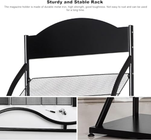 WEBERT Floor-Standing Magazine Rack Metal Brochure Display Stand