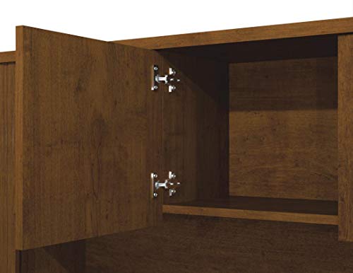 L-Shaped Desk with Two pedestals and Hutch
