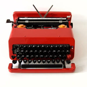 XSMYdpuk Portable Machinery Typewriter with Dust Cover and Ribbon