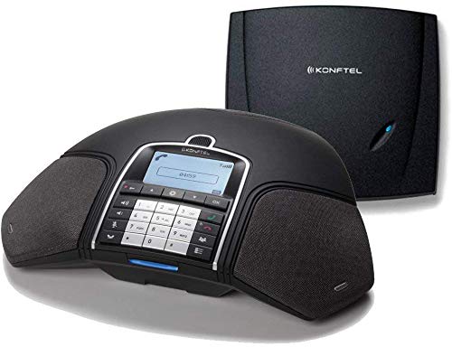 Konftel 300Wx Wireless Conference Phone w/Analog DECT Base Station + Sandisk 16GB Card to Record Calls + Cleaning Cloth and More - Conference Room Bundle