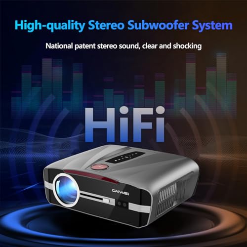 ZCGIOBN Smart WiFi6 4K Daylight Projector with Bluetooth 5.2, Android & Native 1080P - High Brightness Home Outdoor Video Gaming