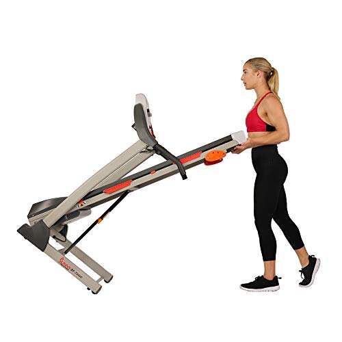 Sunny Health & Fitness Treadmill, Gray (SF-T4400) , 62 2 L x 26 8 W x 47 3 H