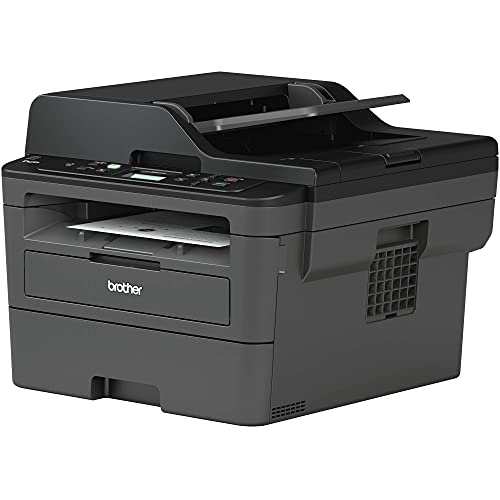 Brother DCP-L2550DWB All-in-One Wireless Monochrome Laser Printer - Print Scan Copy - 2400 x 600 dpi, 36 ppm, 128MB Memory, 250-Sheet, 50-Sheet ADF, Automatic Duplex Printing, Tillsiy Printer Cable