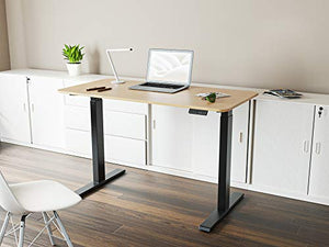 Electric Stand up Desk Frame - Aludest Dual Motor Height Adjustable Sit Stand Standing Desk Cable Management Rack Base Workstation…