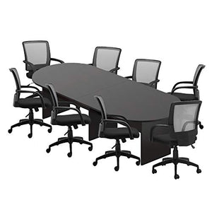 GOF Conference Table & Chairs Set (G10900B) - Dark Cherry, Espresso, Artisan Grey, Mahogany, Walnut - 10FT/8 Chairs, Espresso