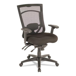 Alera EX4114 Ex Series Mesh Multifunction High-Back Chair, Black