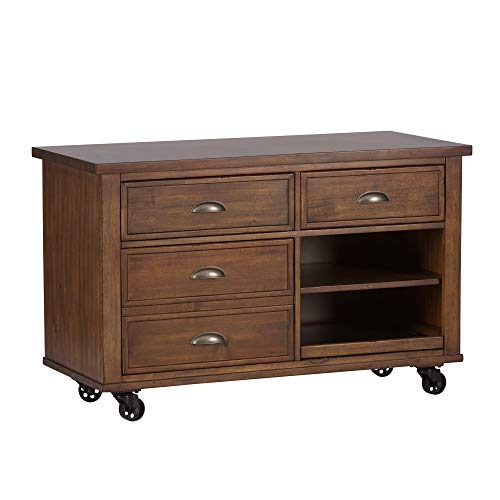 Liberty Furniture INDUSTRIES Arlington House Credenza, W48 x D22 x H31, Medium Brown