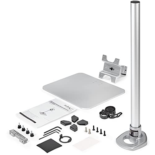 StarTech.com Single Monitor Stand - Adjustable - Supports Monitors 12'' to 34'' - Premium - Single Screen VESA Monitor Mount Stand - Silver (ARMPIVSTND)