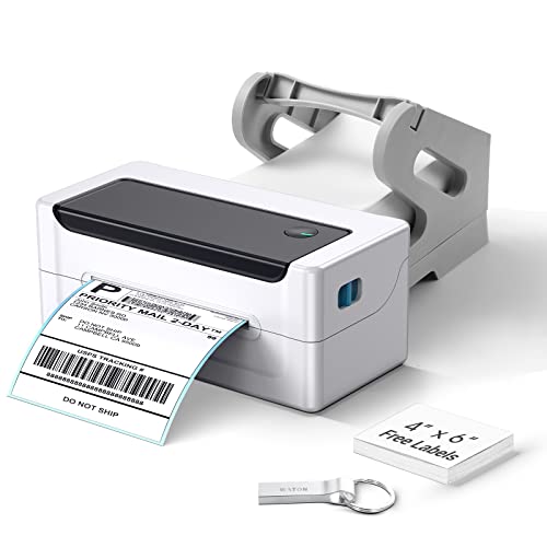 Shipping Label Printer - 4x6 Label Printer for Small Business, Thermal Label Printer 1-Click Setup on Windows & Mac, Thermal Label Maker Compatible with Amazon, USPS, Ebay, Shopify, etc