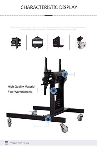 sunter98 Rolling TV Mount Stand Trolley 32-65inch Plasma Screen LED LCD Monitor Low Height Stand Cart D750