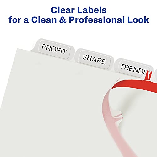 Avery 11557 Index Maker, Laser, Punched, 8-Tabs, 50 St/Bx, 8-1/2-Inch X11-Inch,Cl