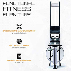 WaterRower Blanc Rowing Machine with S4 Monitor