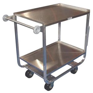 Winholt Equipment UC-2-2133SS Stainless Steel Utility Cart, 2 Shelves, 500 lbs/shelf, 21" x 33" Size