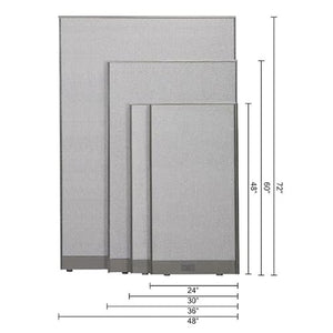 GOF Office Partition Single Full Fabric Panel (36" w x 72" h) by GOF