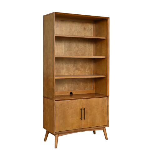 Abbyson Living Retro Mid-Century Bookcase, Light Brown