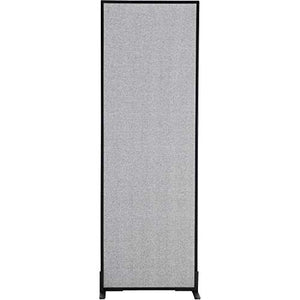 Global Industrial Freestanding Office Partition Panel, Gray 24-1/4"W x 60"H