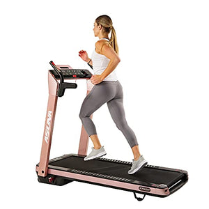 Asuna SpaceFlex Electric Treadmill with Auto Incline, LCD and Pulse Grips, Speakers, Tablet Holder, 220 LB Max Weight, Folding and Portability Wheels - 7750P