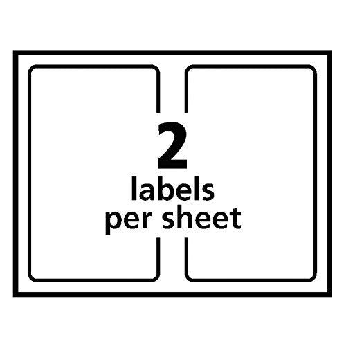 Avery Shipping Address Labels, Laser Printers, 1,000 Labels, Half Sheet Labels, Permanent Adhesive, TrueBlock (95900)
