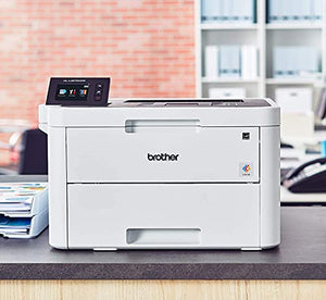 Brother HL-L3200CDW Series Compact Digital Wireless Color Laser Printer - Mobile & NFC Printing - Auto Duplex Printing - Up to 25 ppm - Up to 250-Sheet Tray Capacity - 2.7" Touchscreen + HDMI Cable