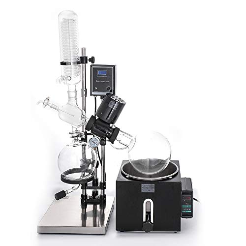 Mophorn 5L Rotary Evaporator RE-501 lab Evaporator Rotary Vacuum Evaporator Digital Controller 0-90rpm Rotary Evaporator Set