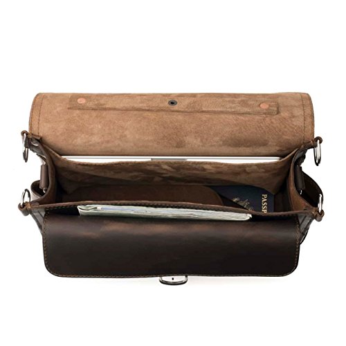 Saddleback Leather Co. Slim Full Grain Leather 15-inch Laptop Computer Bag Includes 100 Year Warranty