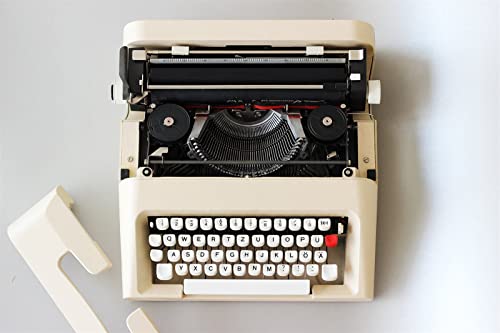 IAKAEUI Typewriter - British Style, Red and Black Tape, 35 x 35 x 12cm