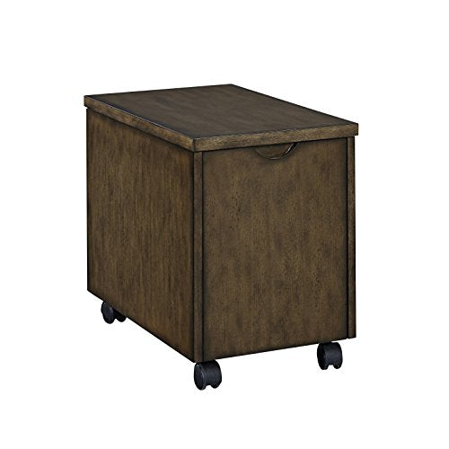 Xcel Cinnamon Finish Office Desk with Hutch & Mobile File by Home Styles