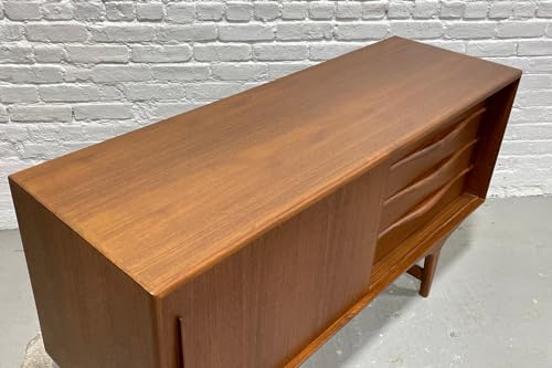 Lschool Mid Century Modern Sculptural Credenza/Media Stand/Sideboard