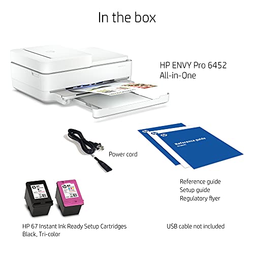 HP Envy Pro 6452 Wireless All-in-One Color Inkjet Printer