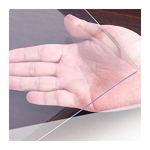 ZWYSL Transparent Scratch Resistant Chair Mat for Hard Floors - Customizable, Non-Slip Floor Protector (Clear-1.5mm, 180x250cm)