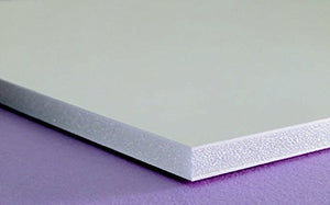 CFC-Free Polystyrene Foam Board, 40 x 30, White Surface and Core