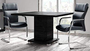 Ford Executive Modern Conference Table in Black Oak Finish - Square