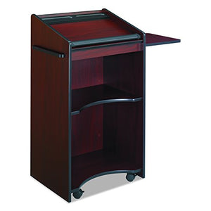 Safco Products 8918MH Executive Mobile Lectern, Mahogany