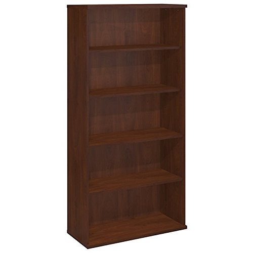 Bush Business Furniture Components 5 Shelf Bookcase, 36"W, Hansen Cherry, Standard Delivery
