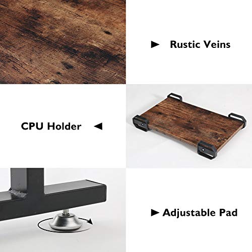 Tribesigns 83 Inch Industrial L-Shaped Desk with File Cabinet Letter Size, Large L Shapes Computer Desk Reversible Study Table Workstation for Home Office with Storage Drawers, Rustic Brown