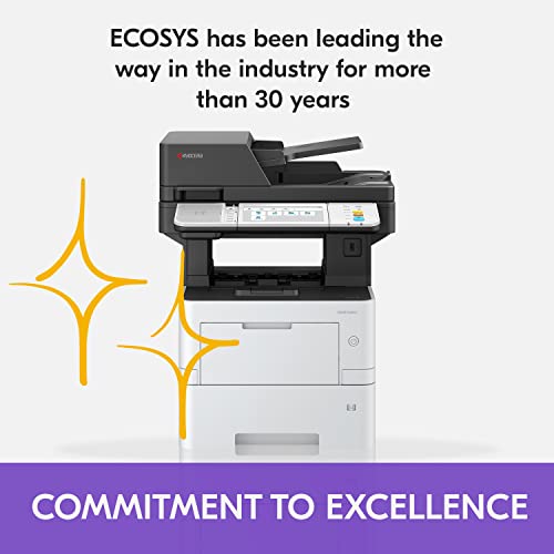 KYOCERA ECOSYS MA4500ix Monochrome Laser Printer, 47 ppm, 1200 dpi, Gigabit Ethernet, 7" Touchscreen - 512 MB