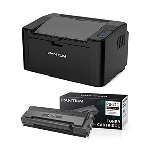 PantumP2502W Monochrome Laser Printer Home Office School Student Mobile Wireless Printing- Small with PB-211 Toner
