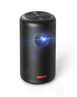 Nebula Capsule II Smart Mini Projector, by Anker, Palm-Sized 200 ANSI Lumen 720p HD Portable Projector with Wi-Fi, DLP, 8W Speaker, 100 Inch Picture, 5,000+ Apps, Movie Projector, Home Entertainment