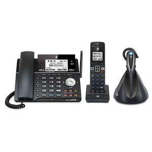 AT&T DECT 6.0 2-Line Corded/Cordless Telephone with Headset, Answering System & BLUETOOTH® Wireless Technology