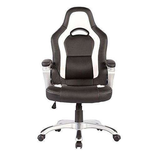 New Race Car Computer Office Massage Chair Heated 6 Vibrating PU Leather Ergonomic