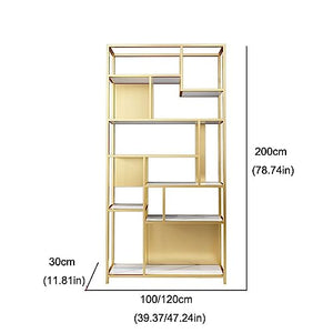 LIMKOO Industrial Wind Office Bookshelf Floor Partition Decoration Rack Shelf - B, 100 * 30 * 200cm