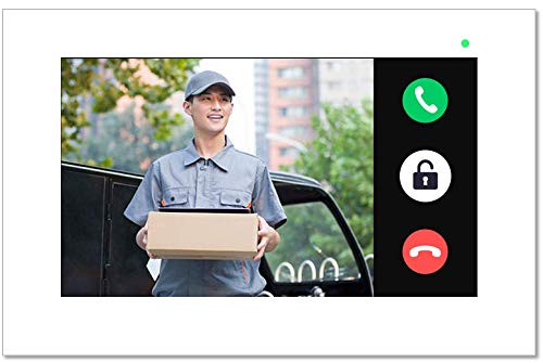 GBF Wireless Video Door Phone & Doorbell WiFi Intercom System Kit,1080P HD, Smart Keypad, One WiFi 7" Touch Monitor (One 3rd gen WiFi IP Door Station PL963PM and one WiFi IP Indoor Monitor)