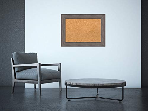 Amanti Art Framed Cork Board, Country Barnwood Extra Large - 40 x 28-inch