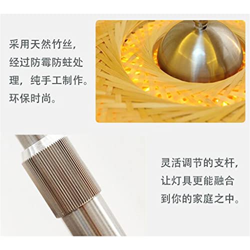 EESHHA Arc Floor Lamp with Wood Shade