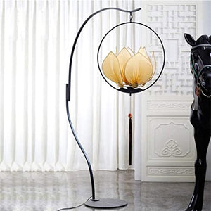 VejiA Chinese Style Lotus Floor Lamp Zen Decorative Lantern