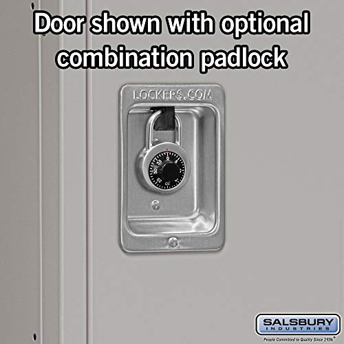 Salsbury Industries Double Tier Metal Locker 36" Wide 5' High Gray