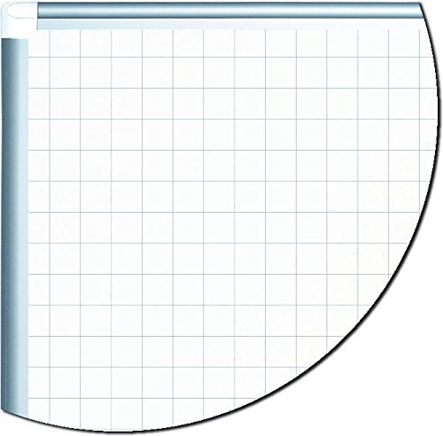 MasterVision Planning Board Dry Erase Magnetic,  1" x 1" Grid, 48" x72", Whiteboard with Aluminum Frame