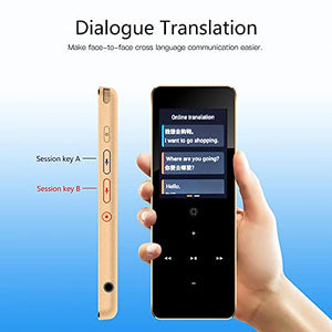 None 89 Languages X1 Voice Recording Translator Device WiFi/Hotspot/Offline 2.0 Inch (Rose Gold)